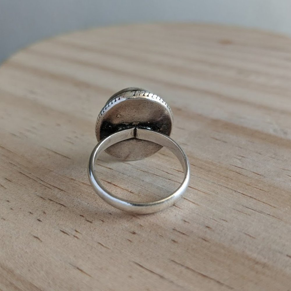 Sterling silver turquoise ring - Picture 4 of 5